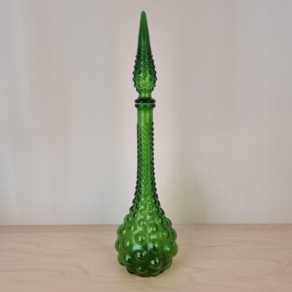 Empoli karaffel i smaragd-grøn farve - 1970erne - 51cm