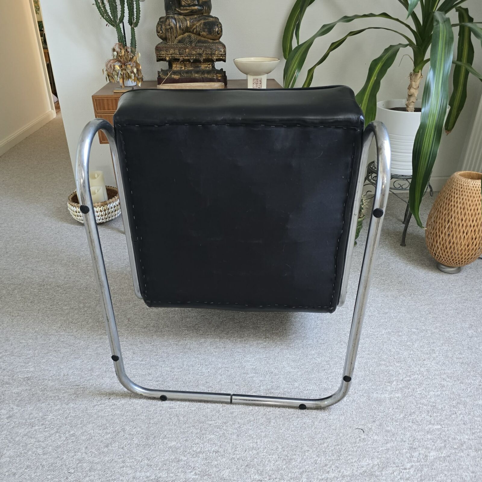 Et par originale Thonet S411 lænestole / Tubular Steel - frisvingere - ca. 1940 - Billede 4