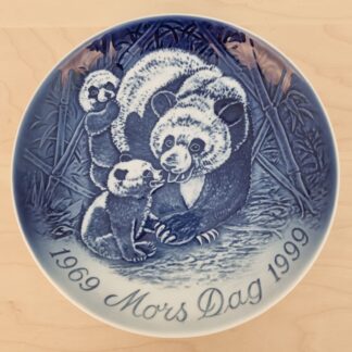 B&G stor Mors Dag jubilæumsplatte med panda - 1969-1999 - 23cm