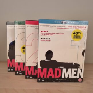 Mad Men sæson 1-4 på DVD - i ubrudt emballage