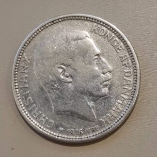 2 kroner - Sølvmønt - Danmark, 1916