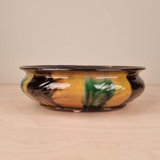 Stor Kähler skål med kohornsglasur - oval - 29cm