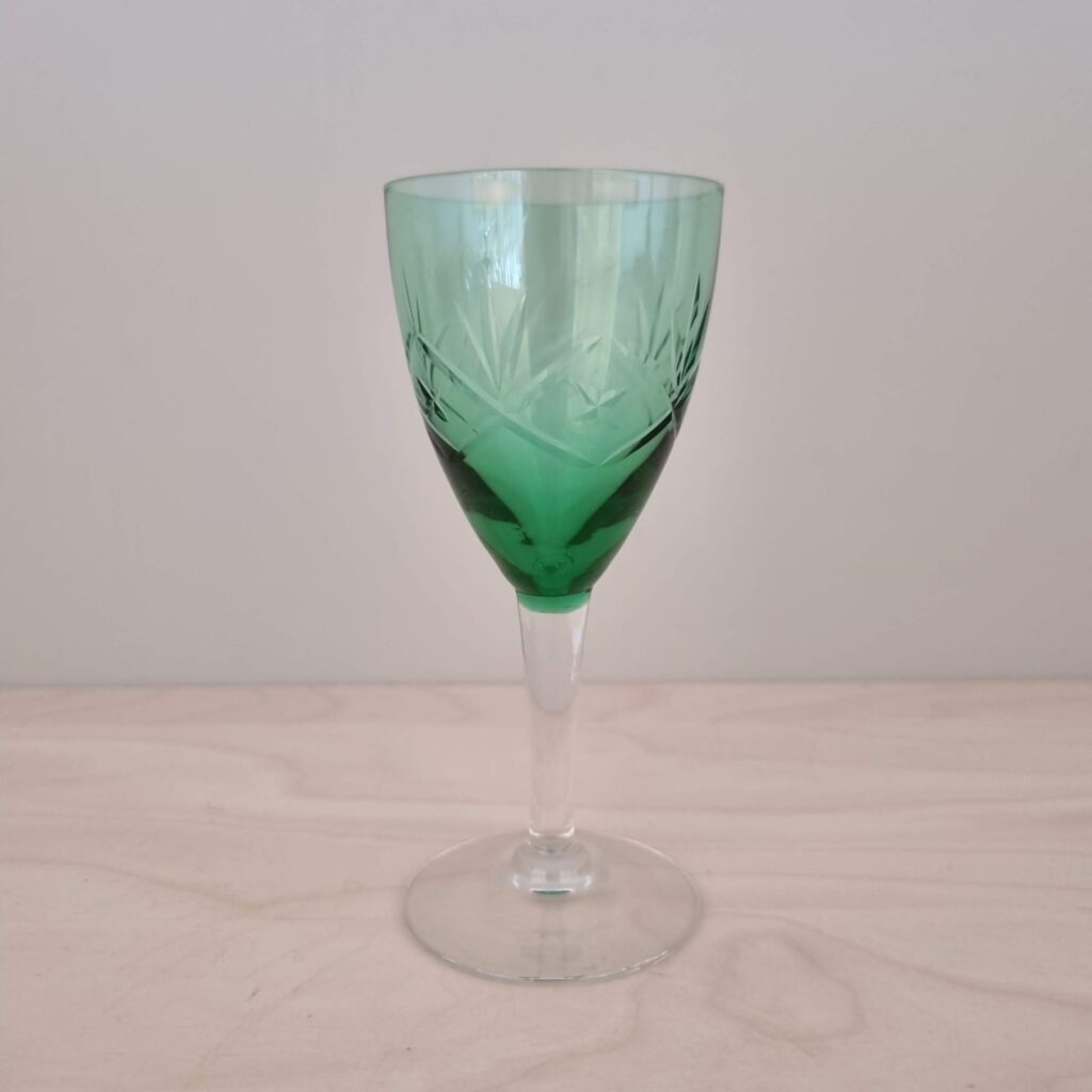 Holmegaard "Ulla" grรธnt hvidvinsglas - 14,5 cm