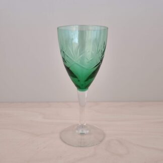 Holmegaard "Ulla" grønt hvidvinsglas - 14,5 cm