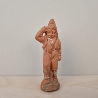 Lille antik nisse i terracotta - Tyskland, ca. 1900 - 8cm