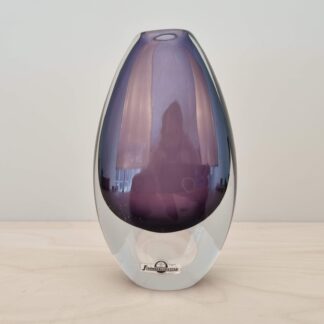 Strömbergshyttan - Vase i klart glas med lilla indre - nr. B 894 - 15cm