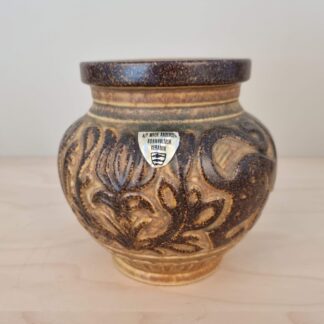 Michael Andersen, Bornholm - Vase med løvedekoration - nr. 6404 - 12cm