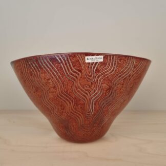 "Tonga" skål i glas af Monica Backström for Kosta Boda - 14cm