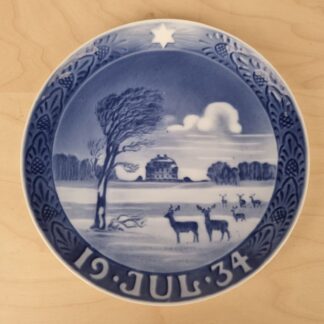 Royal Copenhagen juleplatte fra 1934