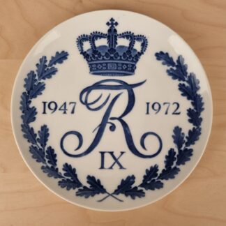 Royal Copenhagen erindringsplatte - Frederik IX 1947-1972