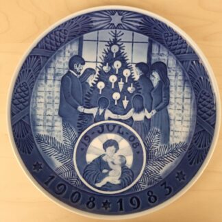 Royal Copenhagen jubilæums juleplatte 1908-1983 - 24cm