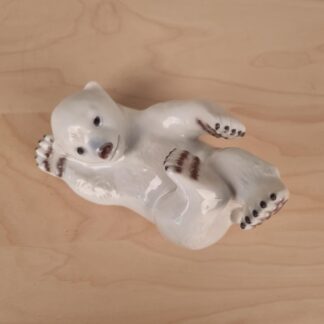 Royal Copenhagen figur - Liggende isbjørneunge nr. 537 - 17x11 cm