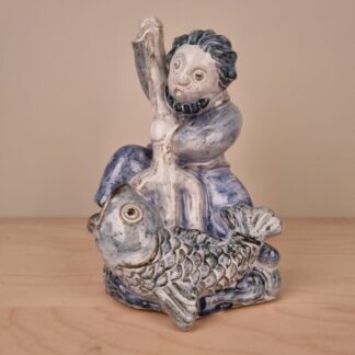 Gertrud Kudielka for L. Hjorth - Neptun og fisk - nr. 501 - 23cm