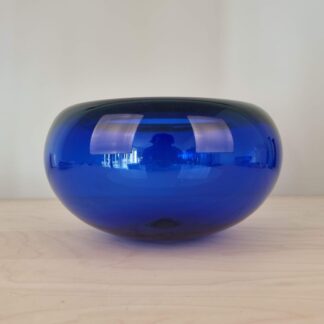 Stor koboltblå Provence-skål af Per Lütken for Holmegaard - 28cm Ø