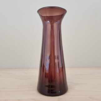 Gammelt rillet hyacinthglas - Violet nuance - 20cm