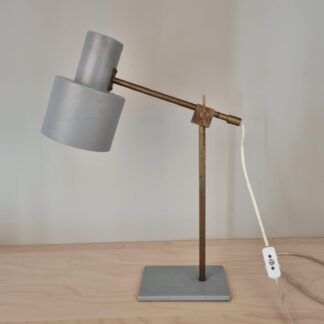 Bordlampe - GK model 2067, messing og stål - Sverige - 1950erne