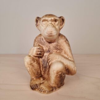 Lea von Mickwitz for Arabia - Figur af siddende abe - 1950erne - 14cm