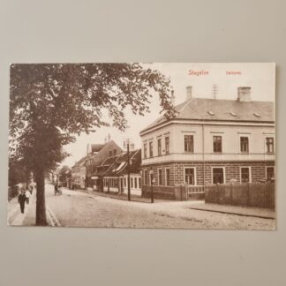 Postkort med motiv fra Slagelse, Valbyvej, ca. 1915