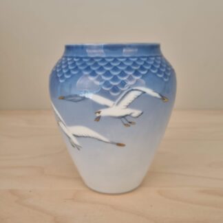 B&G Mågestel med guld - Vase nr. 202 - 2. sortering - 12,5cm
