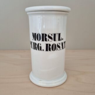 Royal Copenhagen - Apotekerkrukke - "Morsul Purg. Rosat." - usigneret, 14,5cm