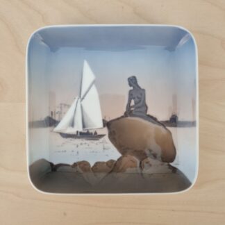 B&G lille skål med motiv af Den Lille Havfrue - 12x12 cm