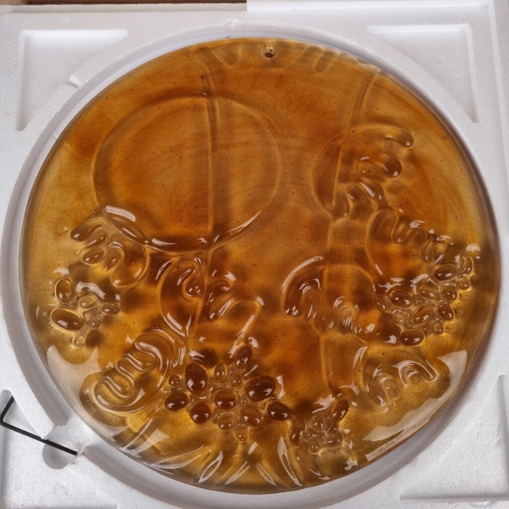 Per Lütken for Holmegaard - "Efterår" glas relief - 40cm