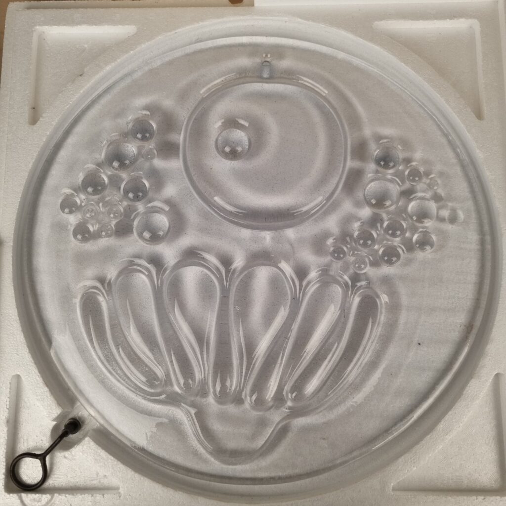 Per Lütken for Holmegaard - "Forår" glas relief - 40cm