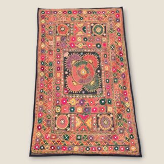 Indisk Kutch håndbroderet vægtæppe / dug 88x143
