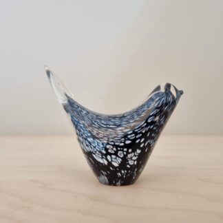 Lille fugl i glas - Antageligt finsk - 9,5cm