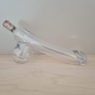 Holmegaard karaffel i klart glas, formet som en penis - 30cm
