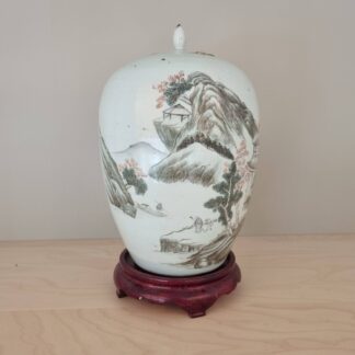 Kinesisk lågkrukke / ingefærkrukke- 1900 tallet - 32 cm