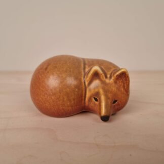 Lisa Larson figur - Rød ræv for Gustavsberg - 5x9cm