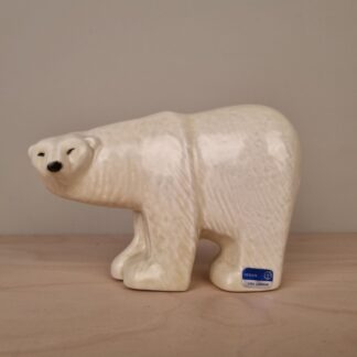 Lisa Larson figur - Isbjørn - for Gustavsberg - 14cm lang