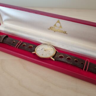 Alpina Standard 34mm armbåndsur - mekanisk, i original æske - ca. 1960