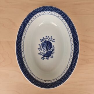 Royal Copenhagen - Tranquebar, stor oval skål nr. 11/1411 - 29cm