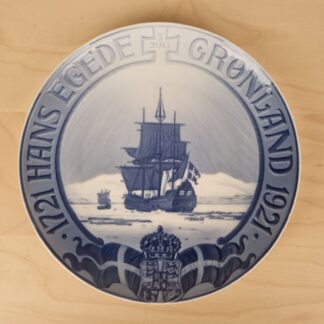 Royal Copenhagen mindeplatte - Hans Egede, Grønland - 1721-1921